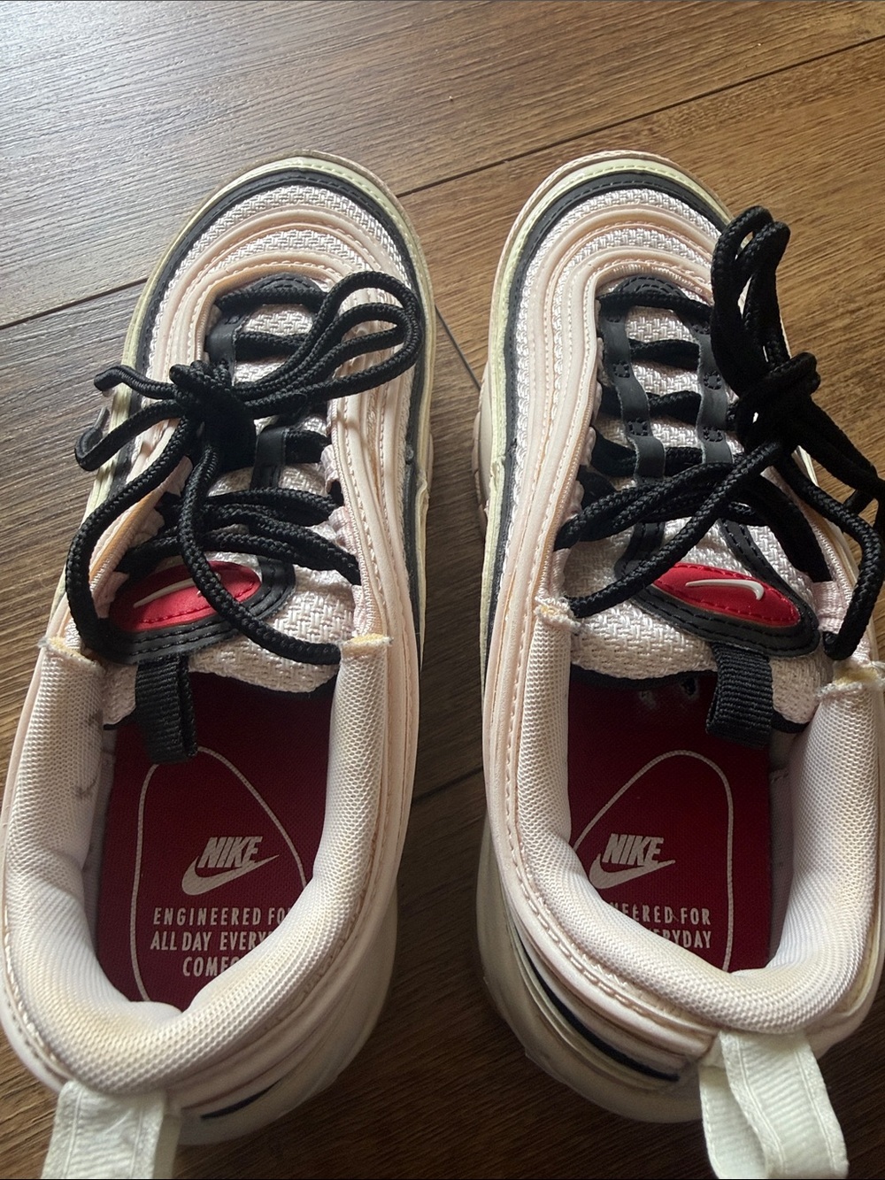 Nike Air Max 97 White, pink and red Interior Sneakers Size 5.5 - Picture 5 of 7